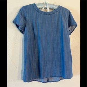 Banana Republic chambray short sleeve shirt